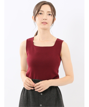 ハンドウォッシャブル 前後2WAY ニットタンク