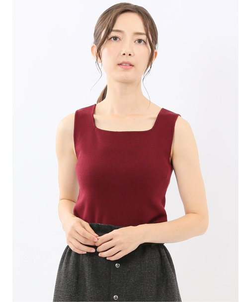 ハンドウォッシャブル 前後2WAY ニットタンク