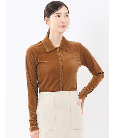 イノウェーブ/INNOWAVE シアーベロア 長袖シャツ