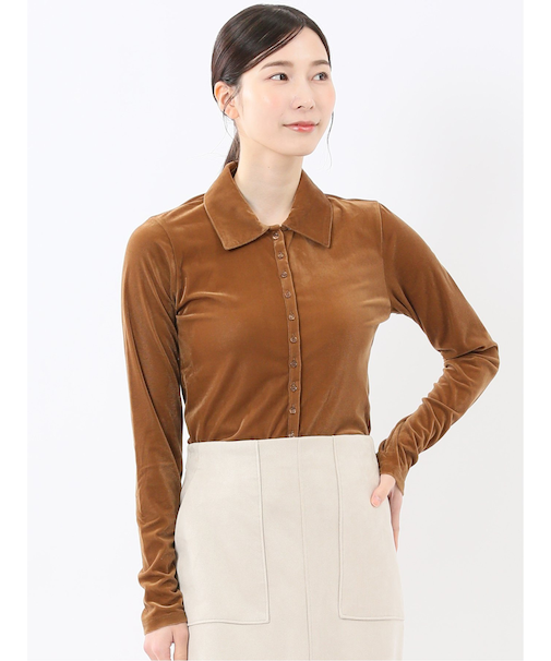 イノウェーブ/INNOWAVE シアーベロア 長袖シャツ