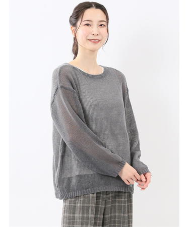 透かしニット&タンクトップ アンサンブル