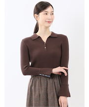 ハンドウォッシャブル リブ ポロニット