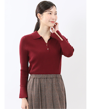 ハンドウォッシャブル リブ ポロニット