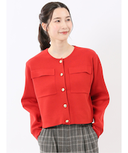 ハンドウォッシャブル ミラノリブ ニットジャケット