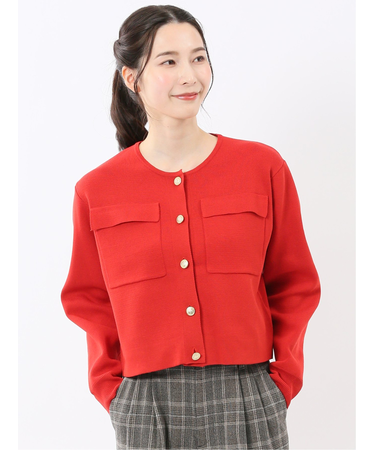 ハンドウォッシャブル ミラノリブ ニットジャケット