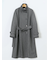 ストレッチ ハンドウォッシャブル スタンドカラー ロングコート