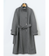 ストレッチ ハンドウォッシャブル スタンドカラー ロングコート