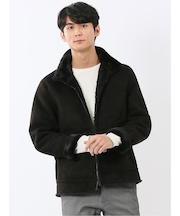 起毛 スタンドブルゾン