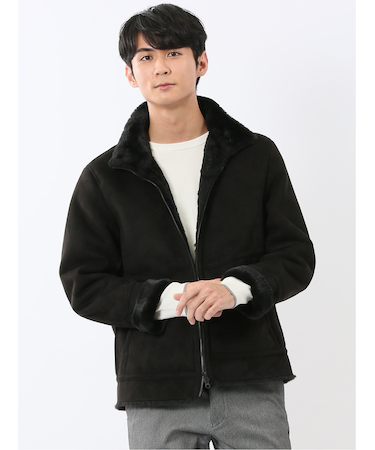 起毛 スタンドブルゾン