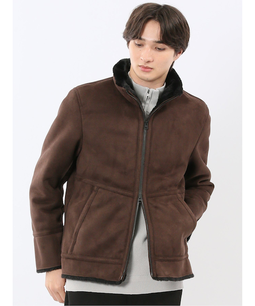 起毛 スタンドブルゾン