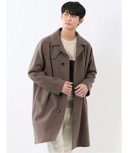 ウール100% リラクシング ステンカラーコート