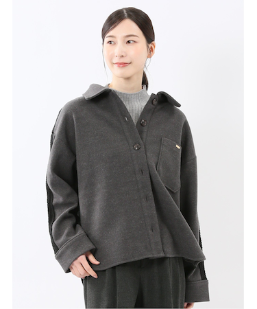 ウォッシャブル ハイブリッド ニットアウター