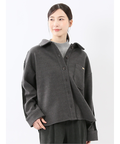 ウォッシャブル ハイブリッド ニットアウター