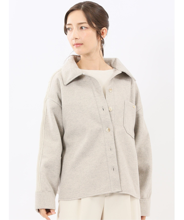 ウォッシャブル ハイブリッド ニットアウター