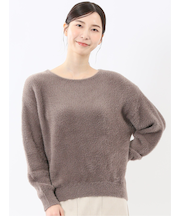 ハンドウォッシャブル フェザー クルーニットプルオーバー