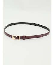 リザード型押し ナローベルト