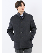 デニム調 中綿キルトコート