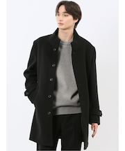 ストレッチメルトン スタンドカラーコート