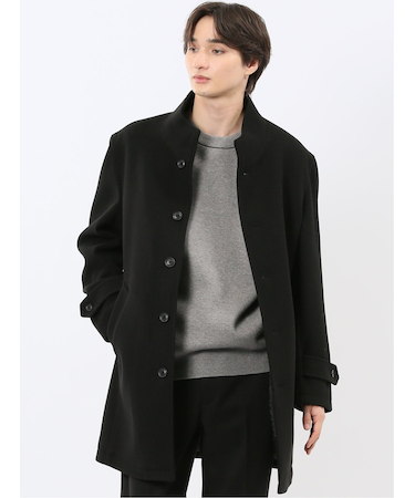 ストレッチメルトン スタンドカラーコート
