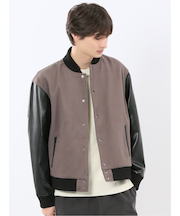 メルトン×合成皮革 スタジャン