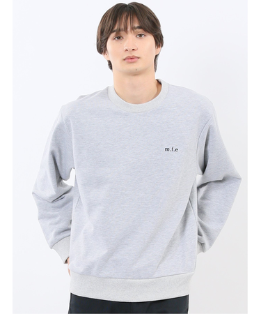 ロゴ刺繍 裏毛スエットトレーナー