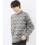 裏起毛チェック モックネック長袖Tシャツ