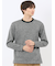 裏起毛ツイル クルーネック長袖Tシャツ