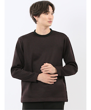 裏起毛ツイル クルーネック長袖Tシャツ
