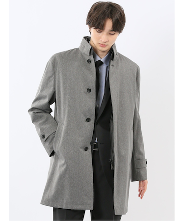 撥水防風 ライナー付き レイヤードコート