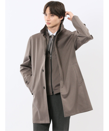撥水防風 ライナー付き レイヤードコート