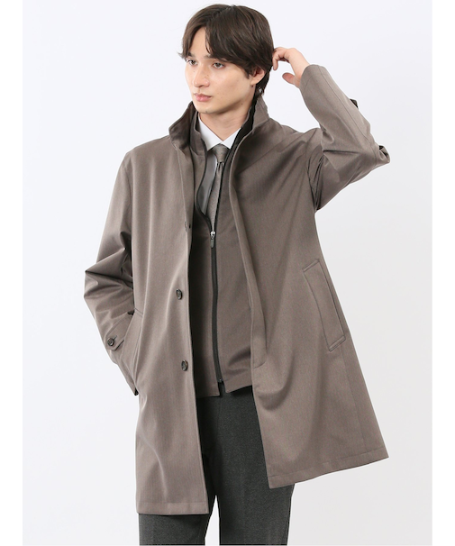 撥水防風 ライナー付き レイヤードコート