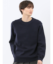 ウォッシャブル ストレッチ クルーニット