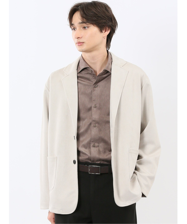 ストレッチ起毛 2ボタン ジャケット