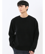 ハンドウォッシャブル ストレッチ シェニールヤーン クルーニット