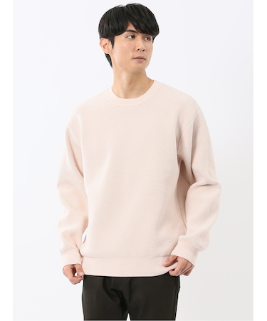 ハンドウォッシャブル ストレッチ シェニールヤーン クルーニット