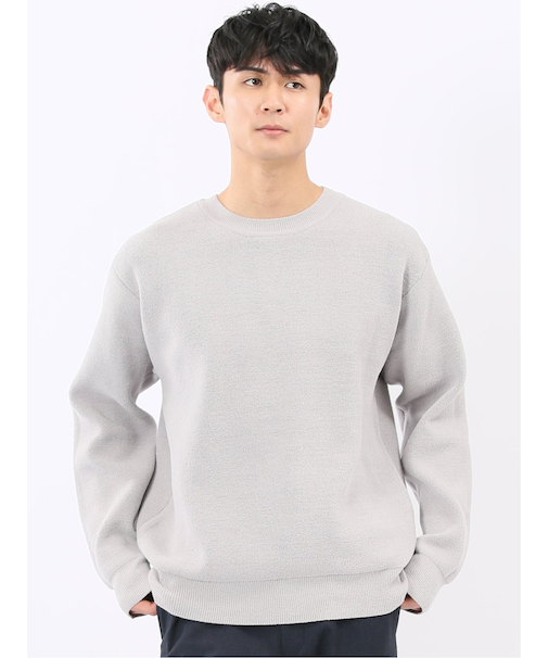 ハンドウォッシャブル ストレッチ シェニールヤーン クルーニット