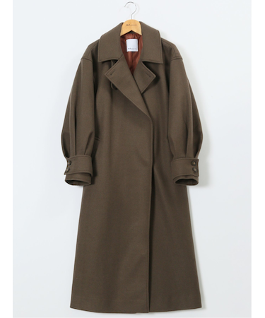 ストレッチ ライトシャギー ロングコート