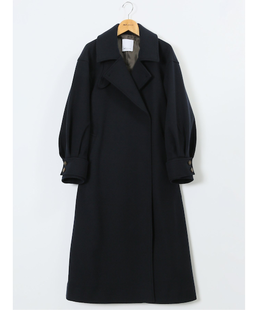 ストレッチ ライトシャギー ロングコート