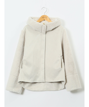 リバーシブル フーデッド ショートブルゾン