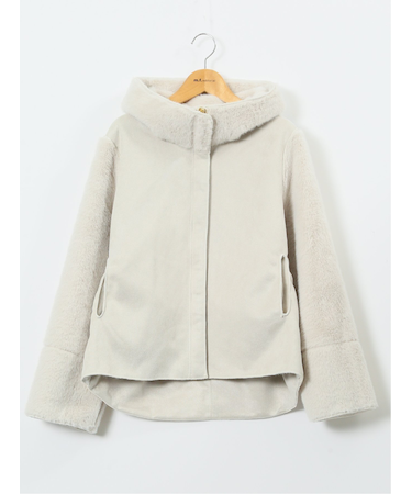 リバーシブル フーデッド ショートブルゾン