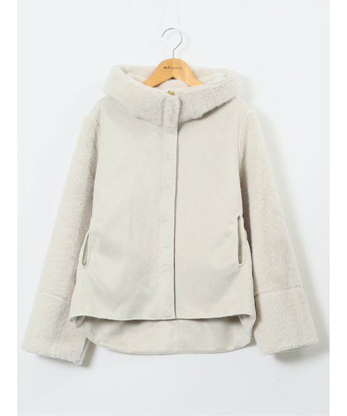 リバーシブル フーデッド ショートブルゾン