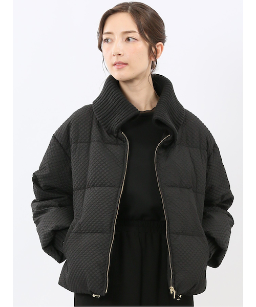 m．f．エディトリアル（m．f．editorial）/衿ニット エンボス ショートダウン 衿ニット エンボス ショートダウン｜エムエフエディトリアルの通販