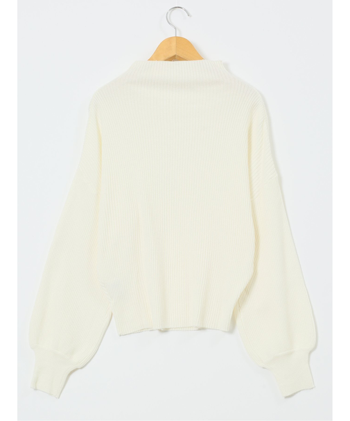 マーブルワルツ/MARBLE WALTS ウォッシャブル ボトルネック リブニット