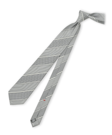 セッテピエゲ シルクストライプ柄 レギュラータイ 8cm幅