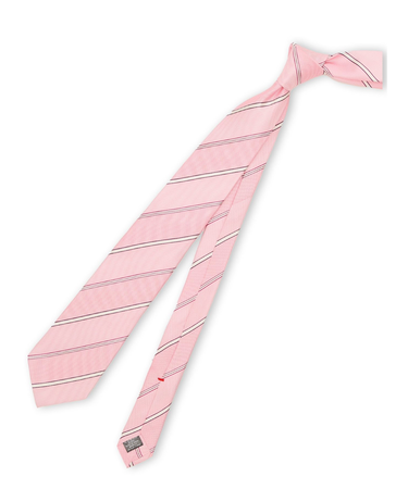 セッテピエゲ シルクストライプ柄 レギュラータイ 8cm幅