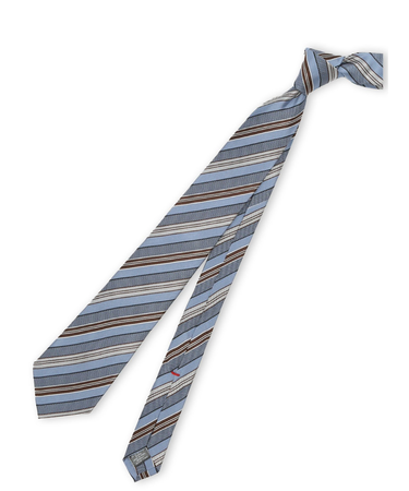 セッテピエゲ シルクストライプ柄 レギュラータイ 8cm幅