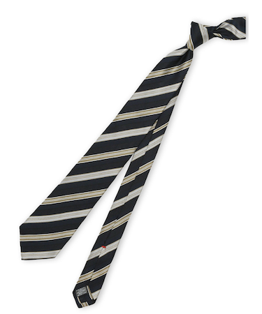 セッテピエゲ シルクストライプ柄 レギュラータイ 8cm幅