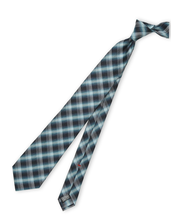 セッテピエゲ シルクチェック柄 レギュラータイ 8cm幅