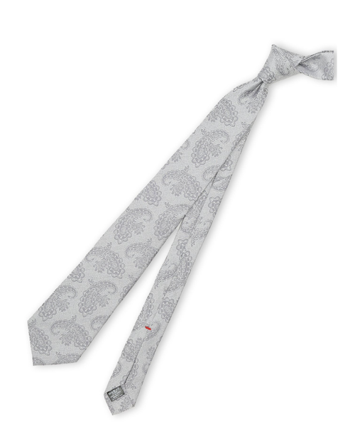 セッテピエゲ シルクペイズリー柄 レギュラータイ 8cm幅｜エムエフ