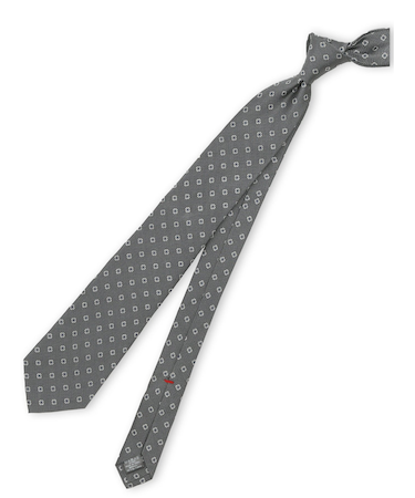 セッテピエゲ シルク小紋柄 レギュラータイ 8cm幅